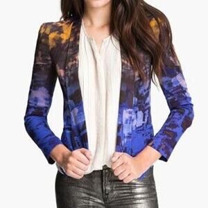 Rebecca Minkoff becky jacket Sz L open blazer long sleeve top A12C